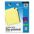 Avery Dennison Avery, Preprinted Red Leather Tab Dividers W/clear Reinforced Edge, 12-Tab, Ltr 11328